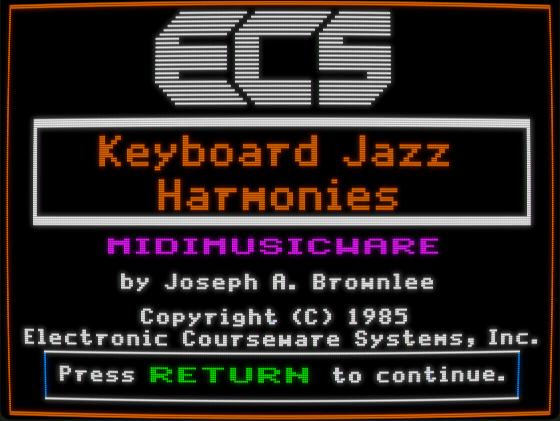 Keyboard Jazz Harmonies screenshot 1 of 4