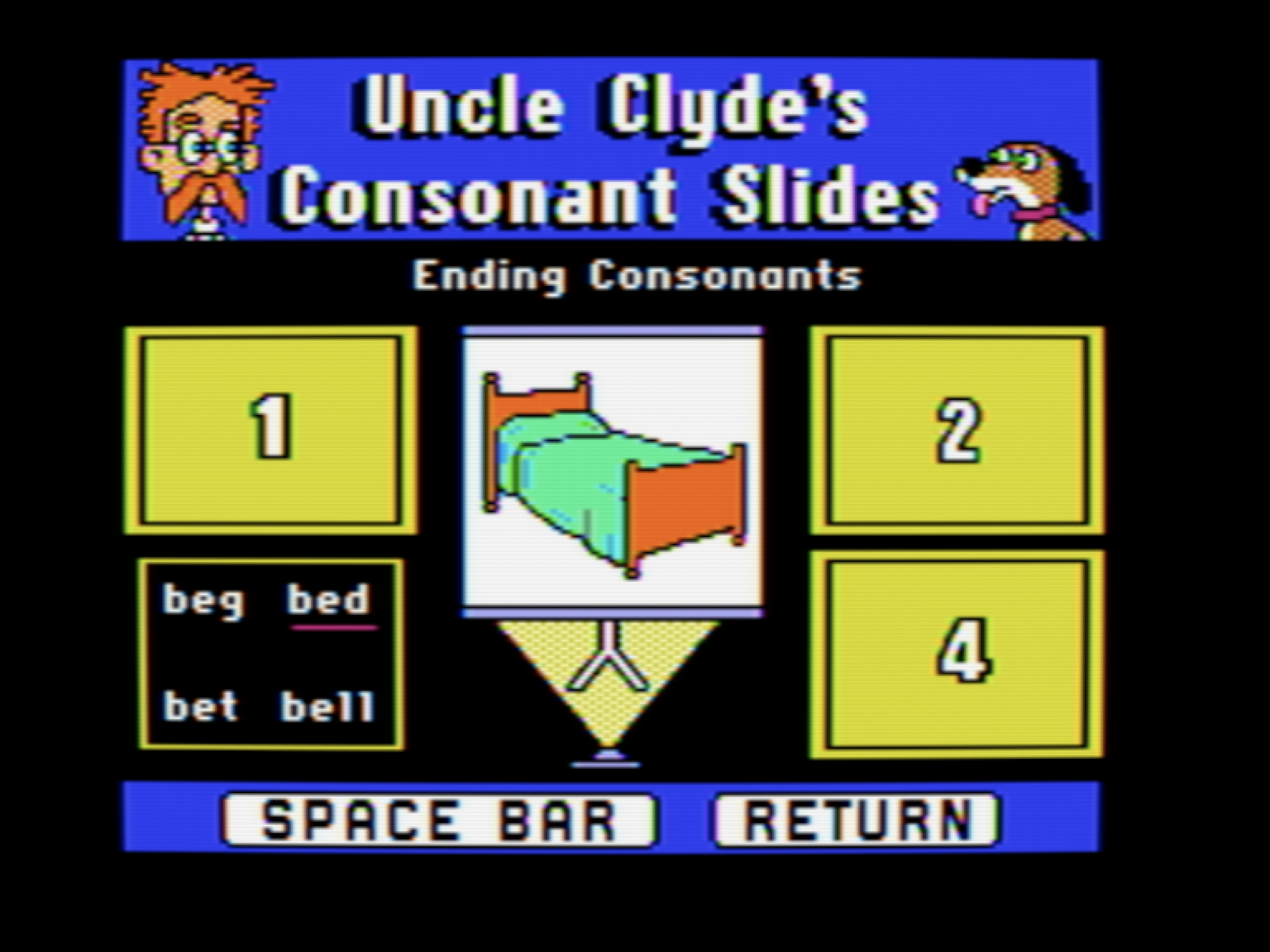 Uncle Clyde's Consonant Slides: Ending Consonants screenshot 2 of 3