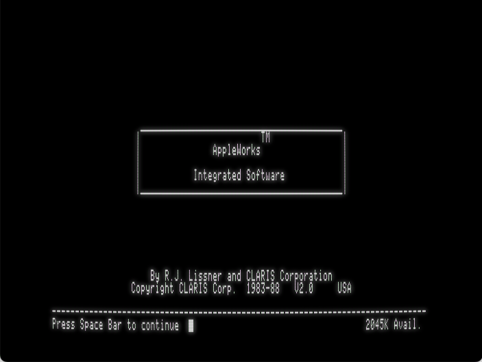 AppleWorks screenshot 1 of 4