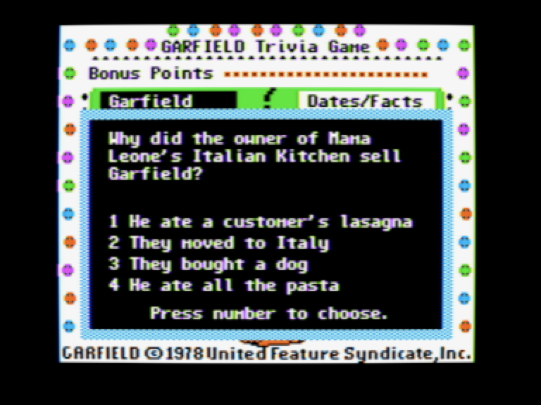 Garfield Trivia Game screenshot 6 of 6