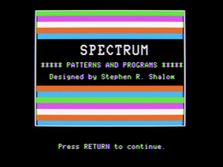 Spectrum: Patterns and Programs screenshot 1 of 3