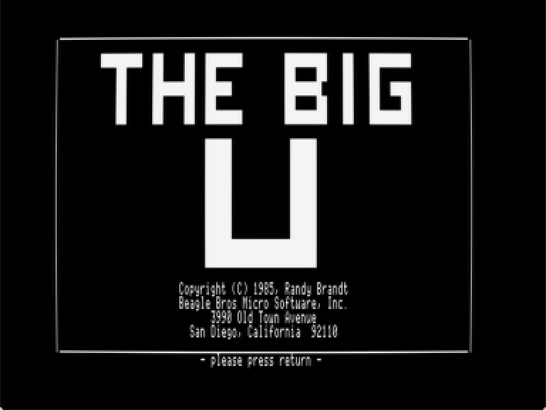 The Big U screenshot 1 of 3
