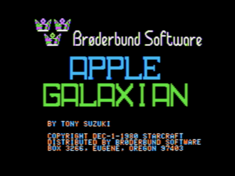 Apple Galaxian screenshot 1 of 5