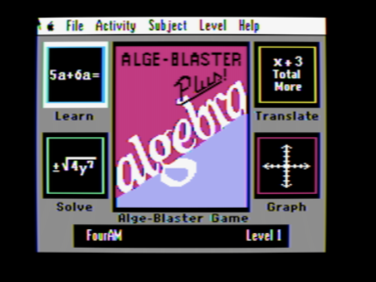 Alge-Blaster Plus! screenshot 2 of 4