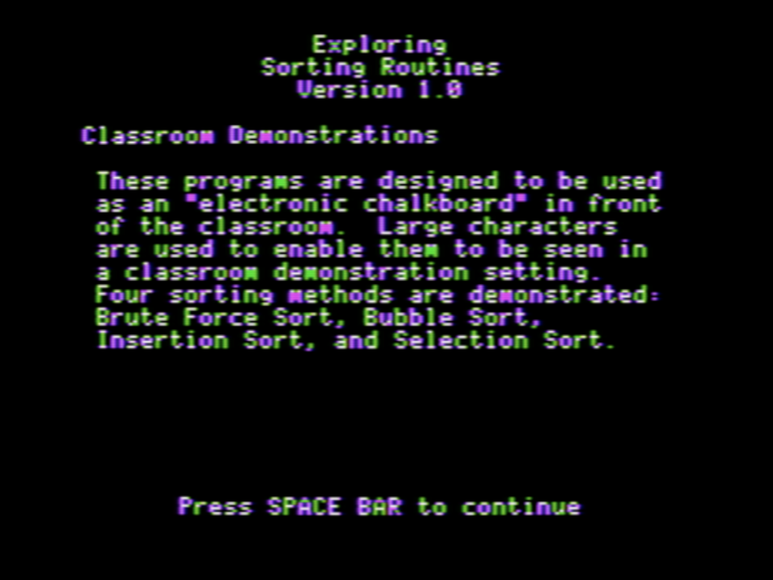 Exploring Sorting Routines screenshot 4 of 4